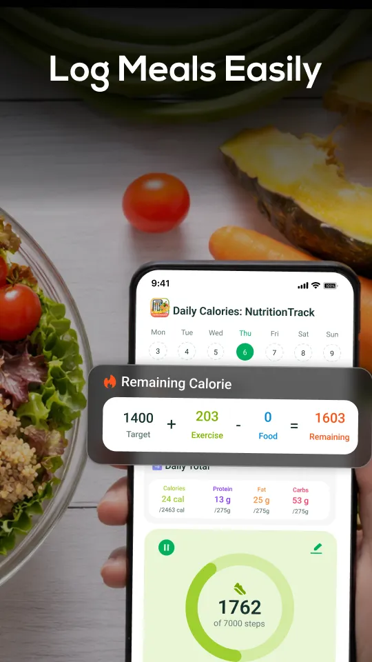 Daily Calorie: Nutrition Track - Screen 2