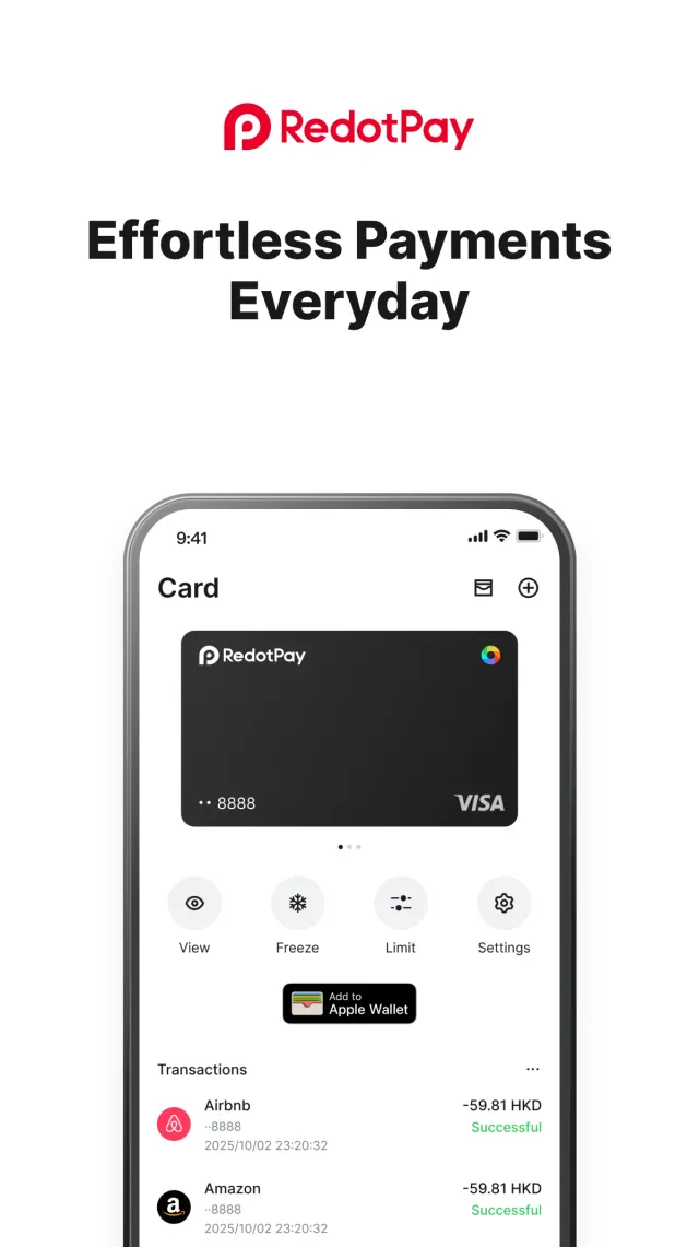 RedotPay: Crypto Card & Pay - Screen 2
