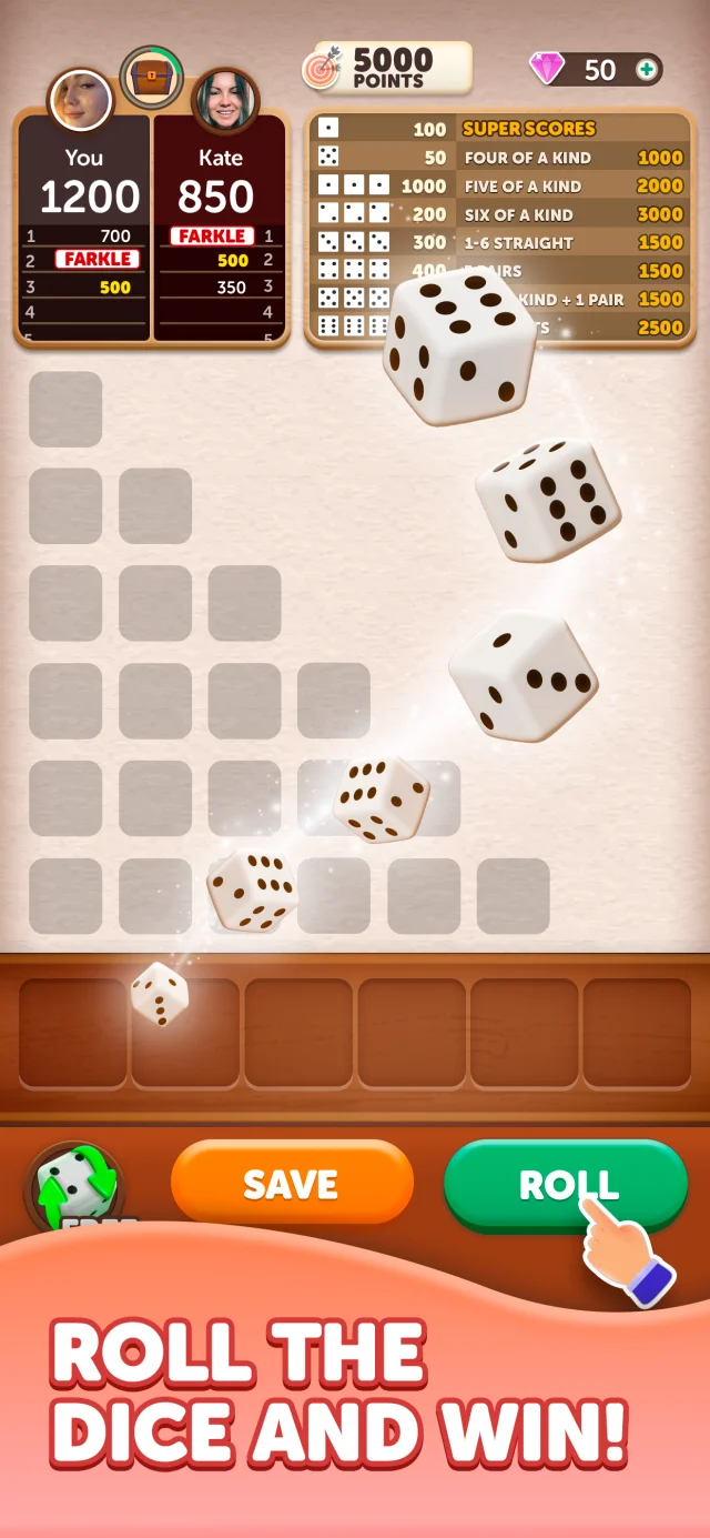 Farkle Dice Roll - Screen 1