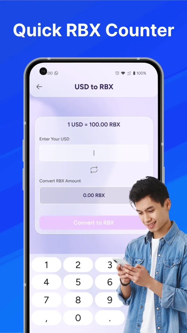 RBX Counter - Get Rbux Calc - Screen 1