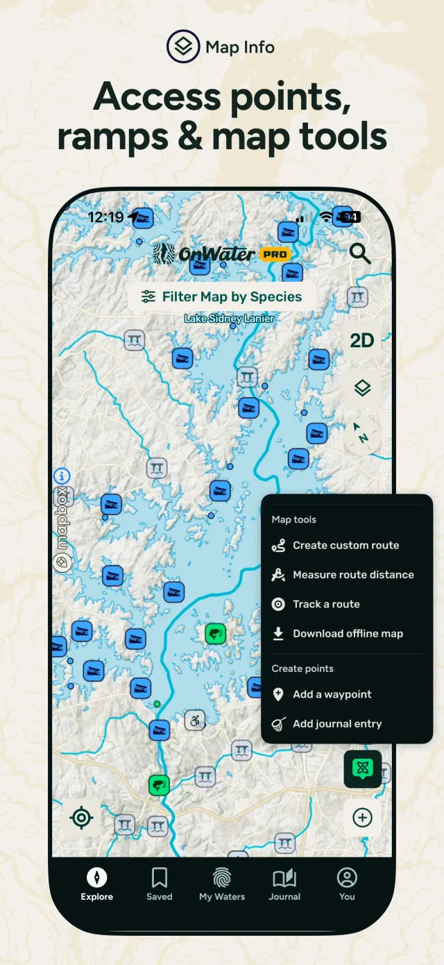 onWater Fish - Fishing Spots - Screen 4