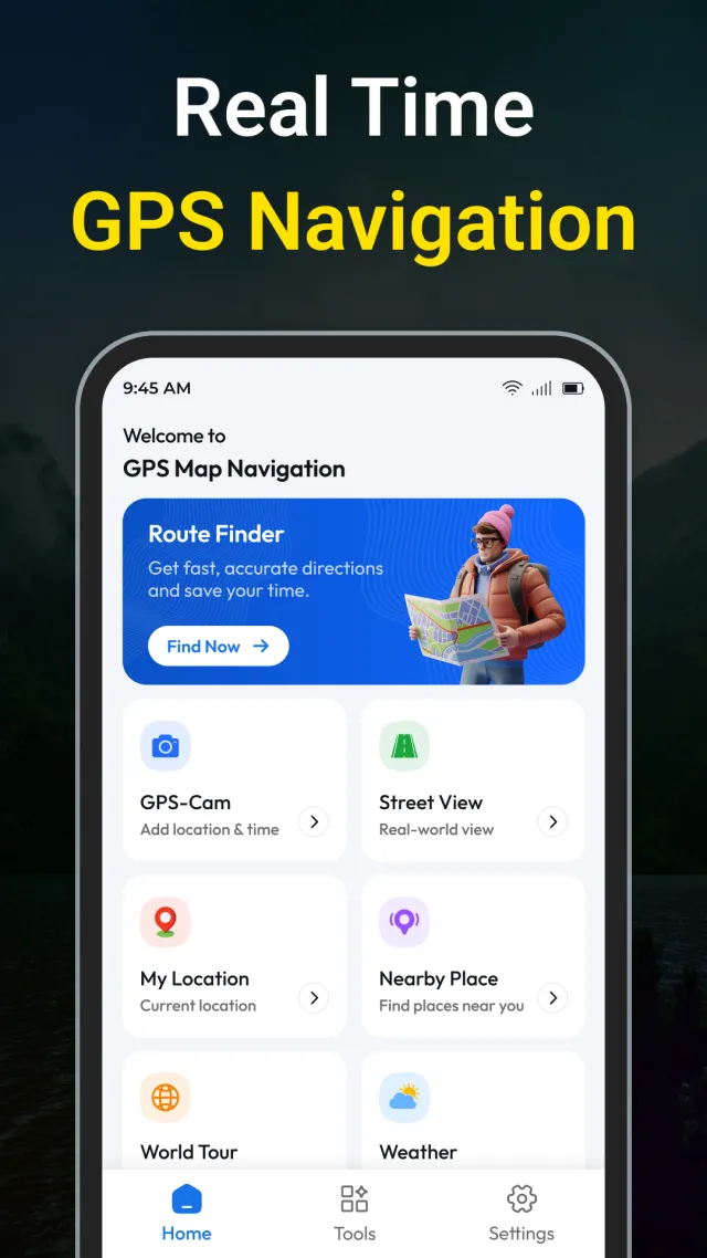 GPS Navigation & Route Finder - Screen 1