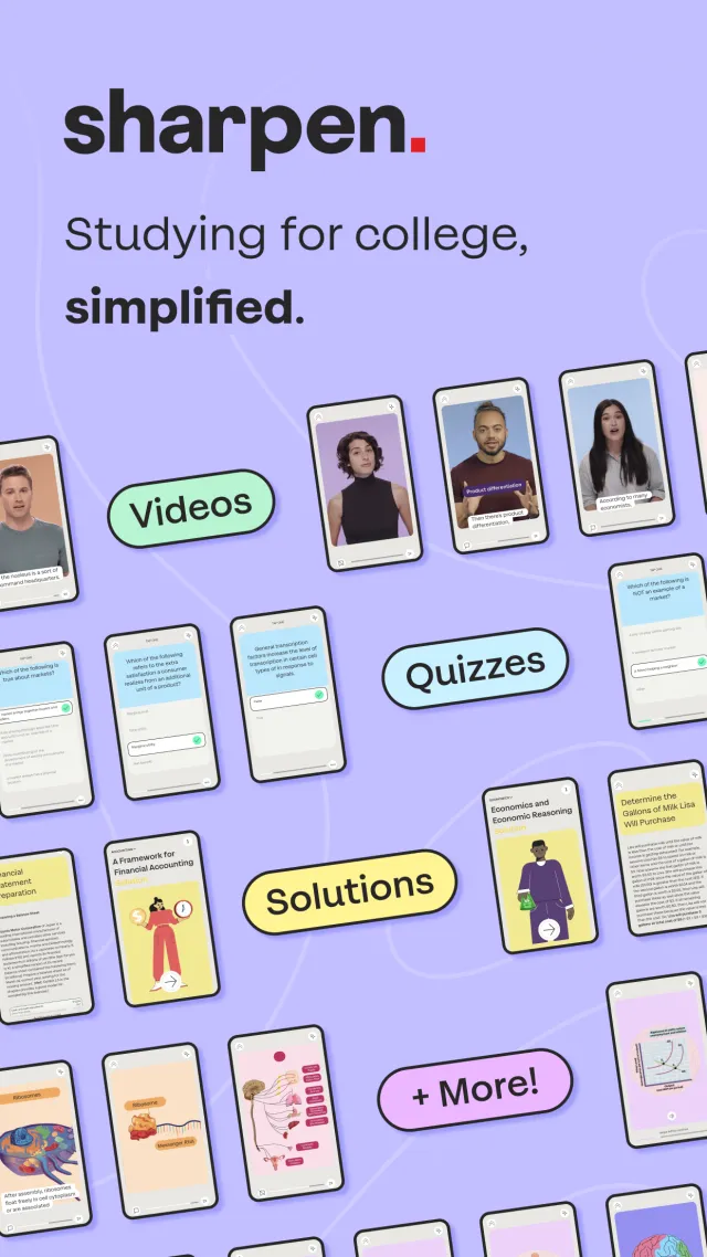 Sharpen - College Exam Prep - Screen 1