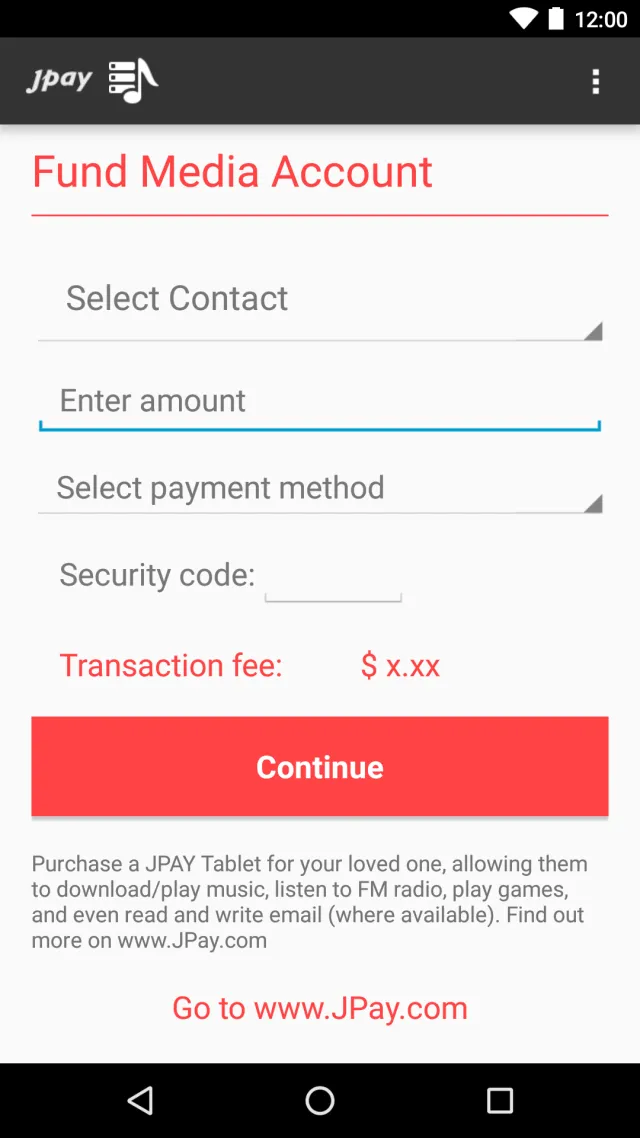 JPay - Screen 5