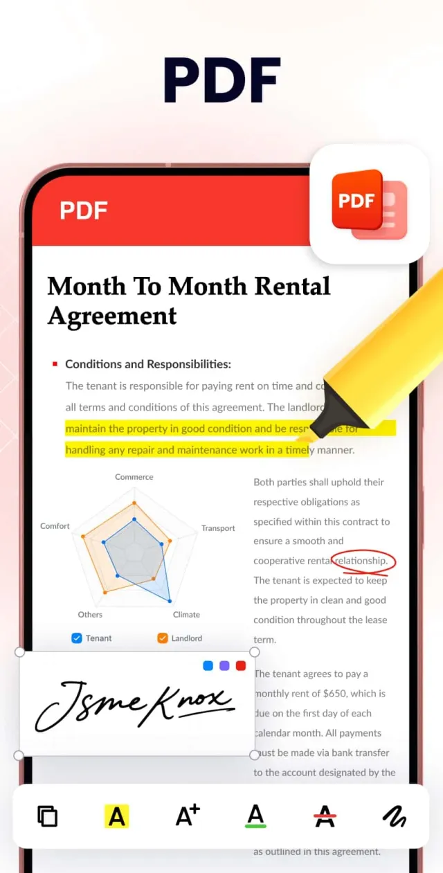 Document Reader - PDF Editor - Screen 2