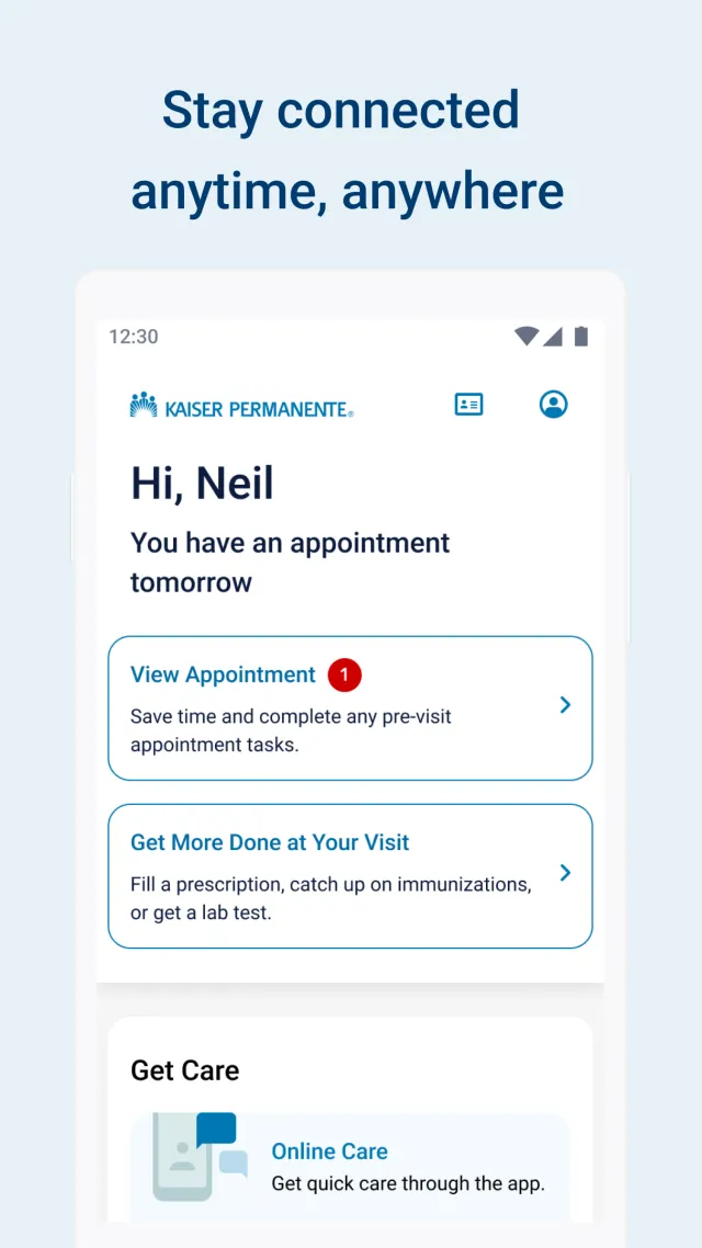 Kaiser Permanente - Screen 1