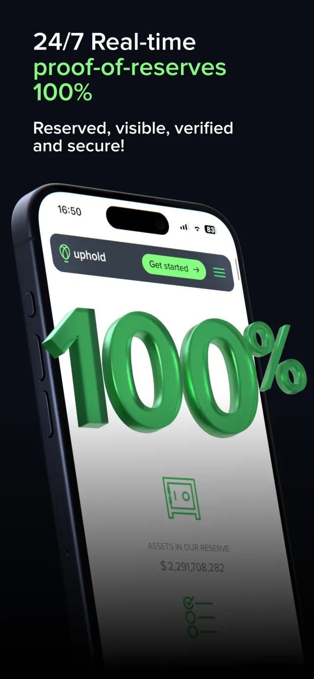 Uphold: Buy BTC, ETH and 300+ - Screen 3