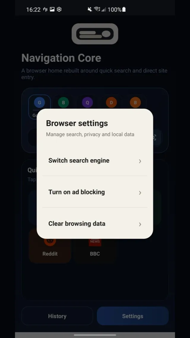 NaviCore - Screen 3