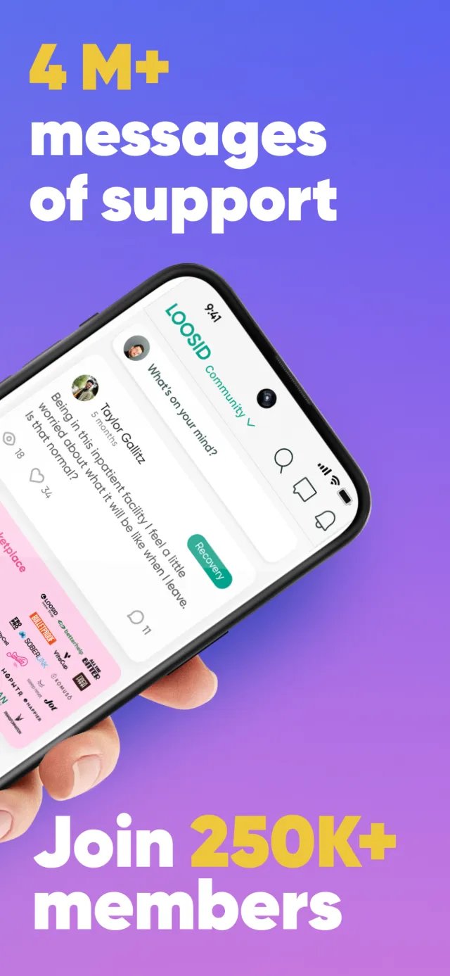 Loosid: Sober Recovery Network - Screen 2