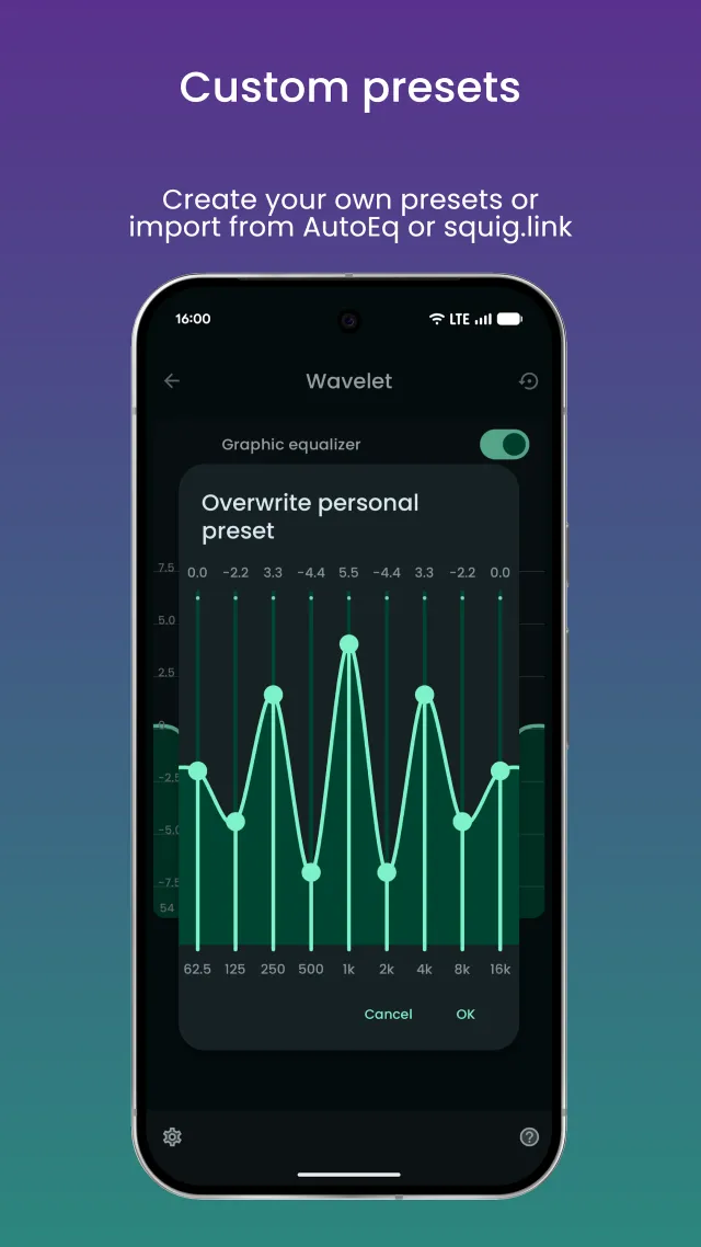 Wavelet: headphone equalizer - Screen 5