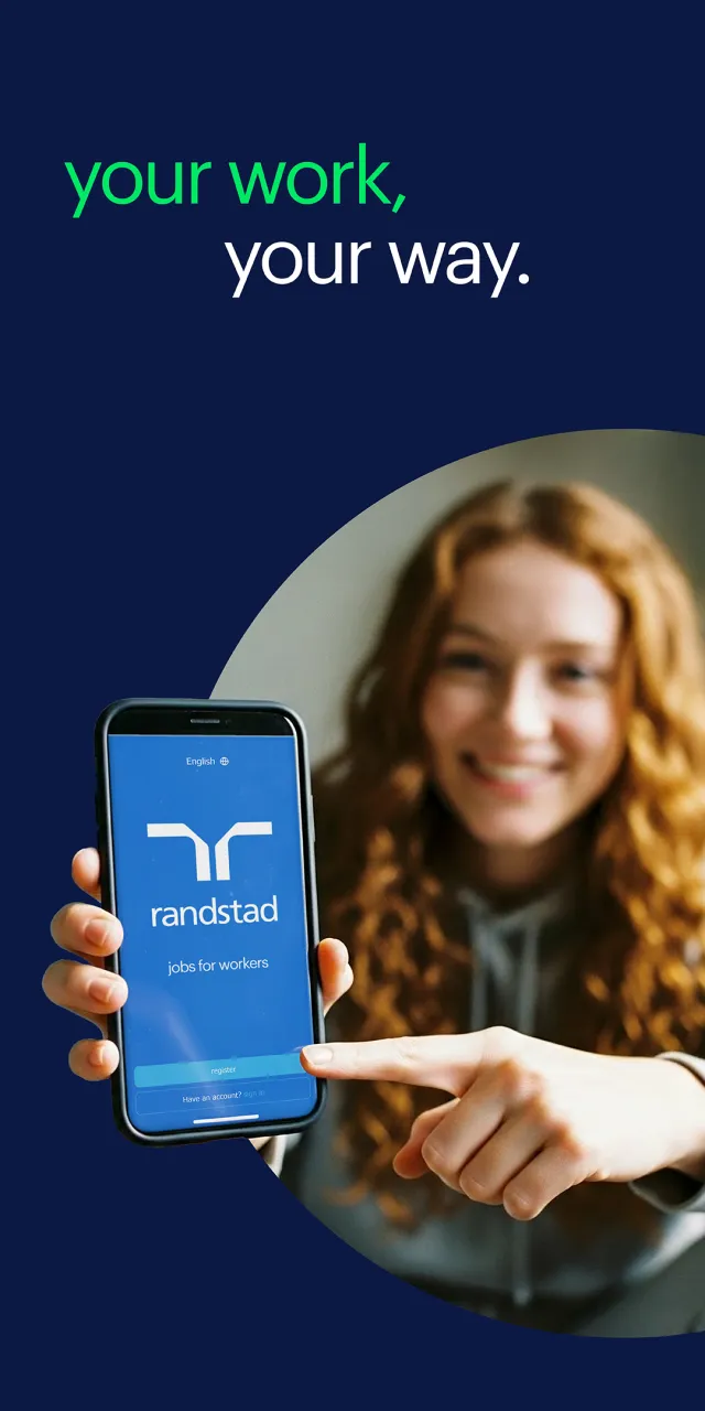 randstad: jobs for workers - Screen 1