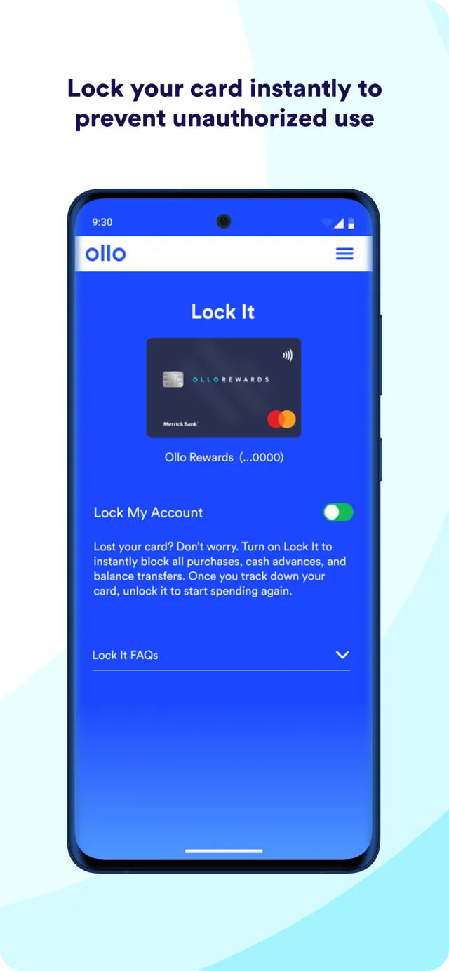 Ollo Credit Card Mobile App - Screen 6