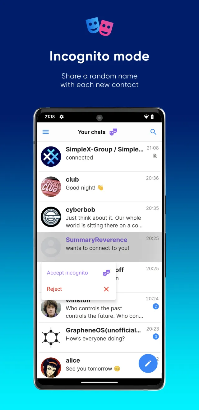 SimpleX Chat - Screen 3