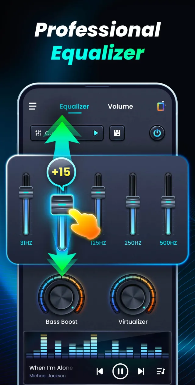 Volume Bass Booster, Equalizer - Screen 2