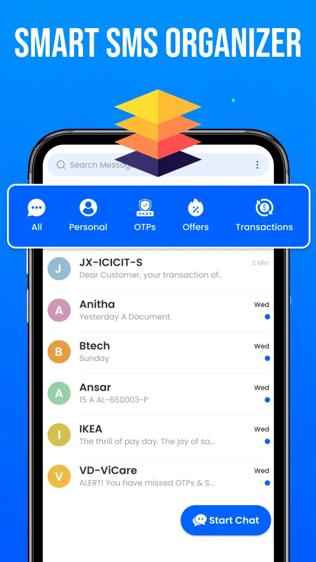 Messages - SMS Texting App - Screen 1