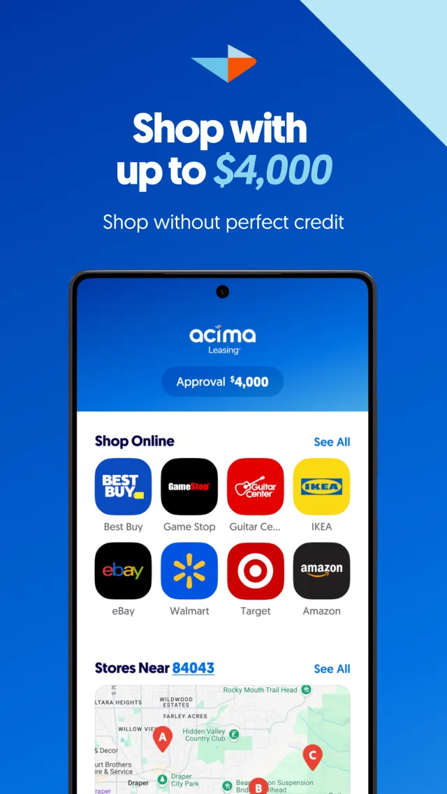 Acima Leasing - Screen 1
