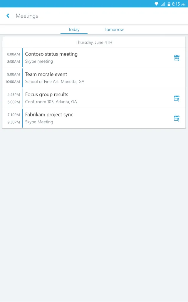 Skype for Business for Android - Screen 8