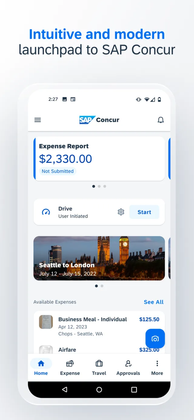 SAP Concur - Screen 1
