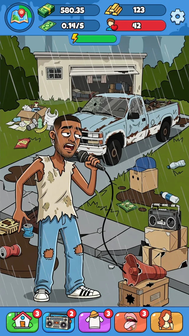 Rap Star:Idle Clicker - Screen 1