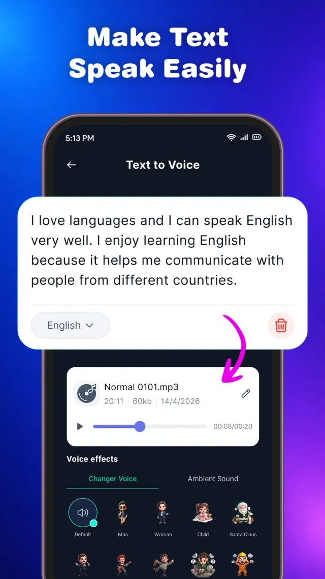 AI Voice Changer - Screen 3