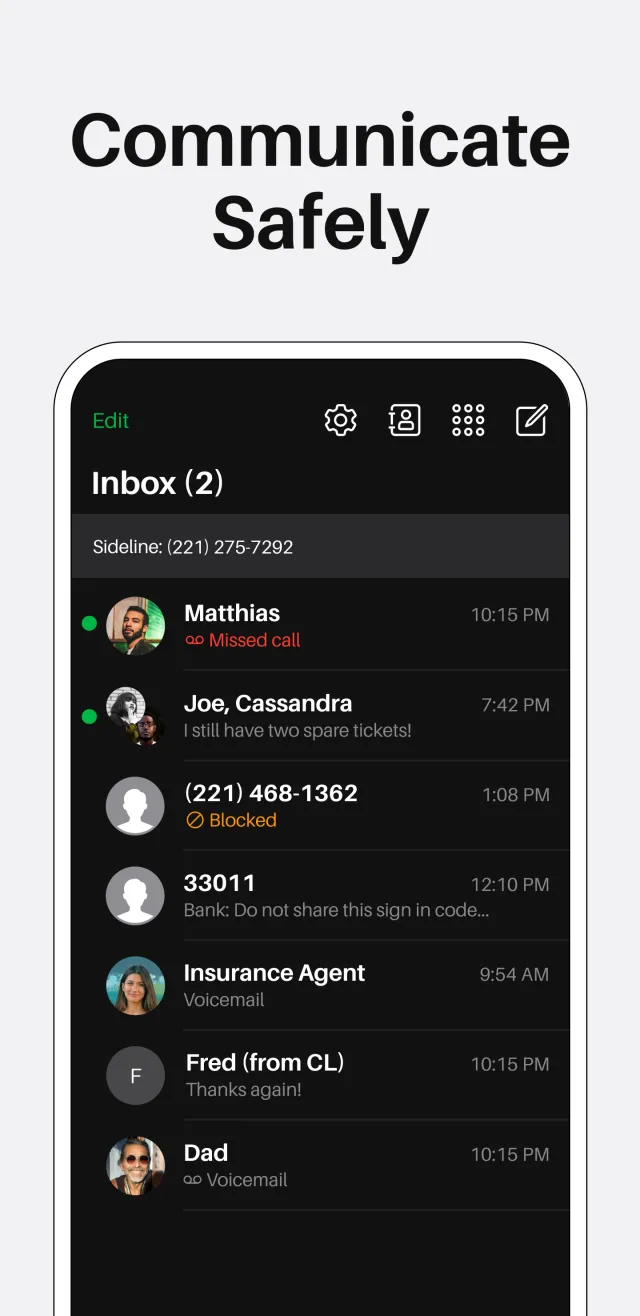 Sideline: 2nd Phone Line App - Screen 4