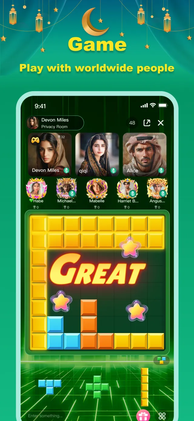 Gemgala - Party & Chat & Games - Screen 2