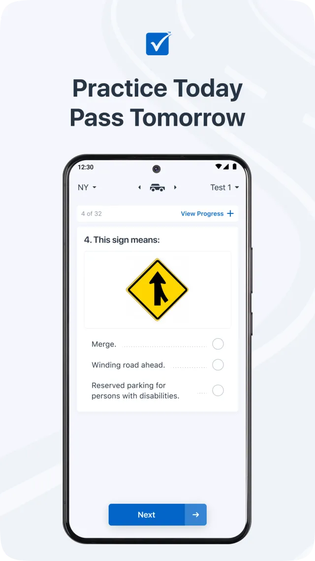Driver Written Test: 2026 Test - Screen 3