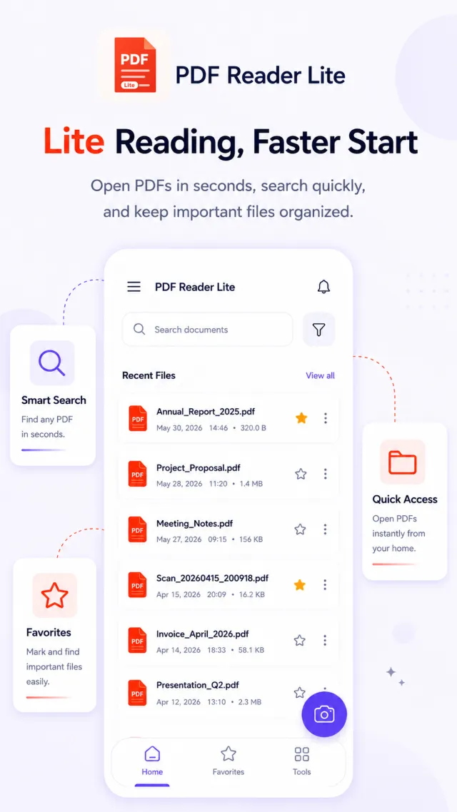 PDF Reader Lite - Fast Viewer - Screen 1