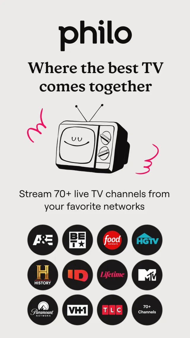 Philo: Shows, Movies, Live TV. - Screen 1