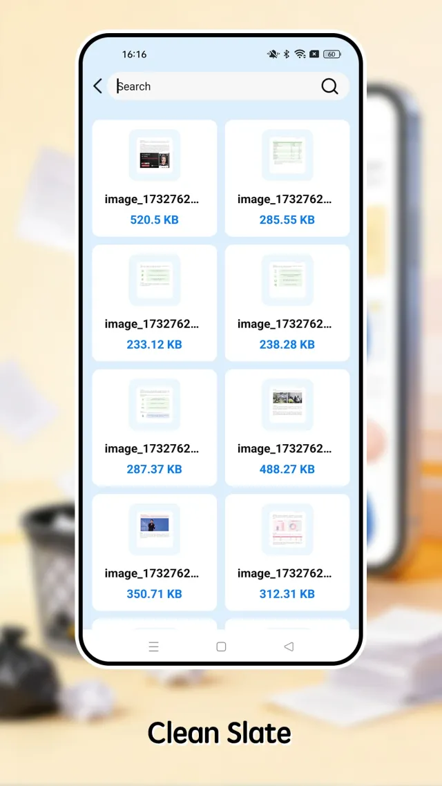 Clean Slate - Screen 1