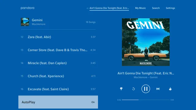 Pandora Music for TV - Screen 4