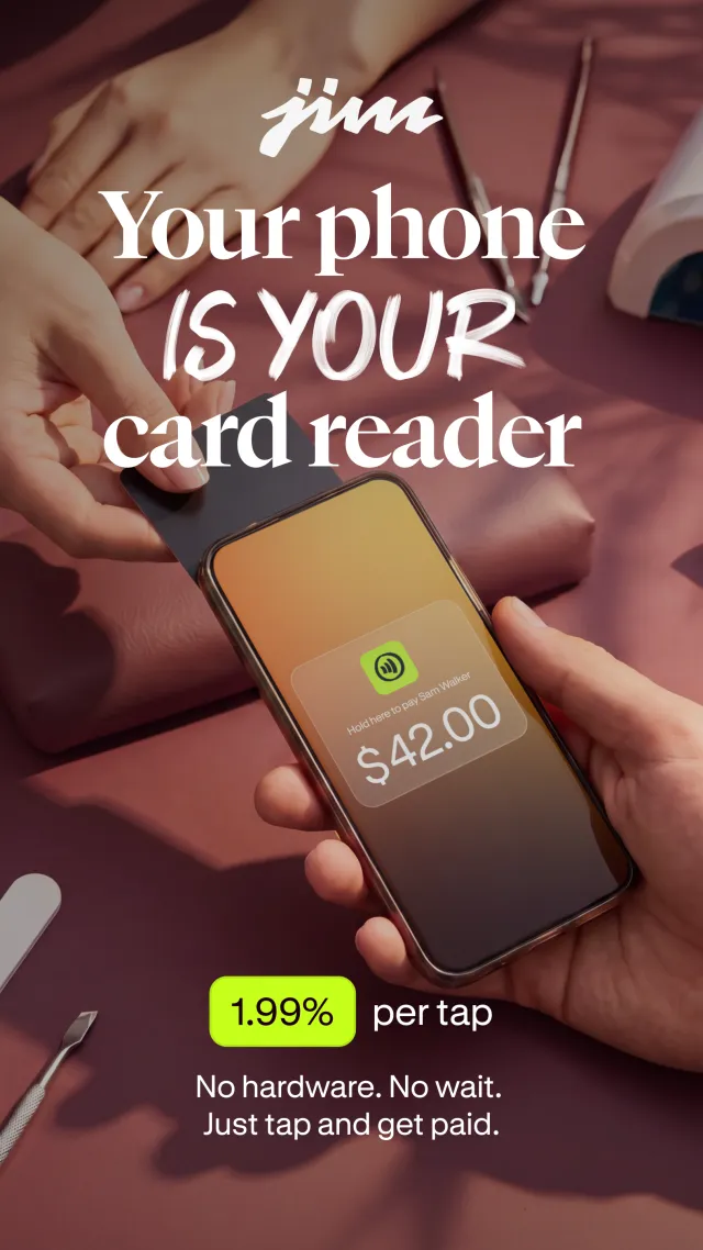 Jim: sell & get paid instantly - Screen 1