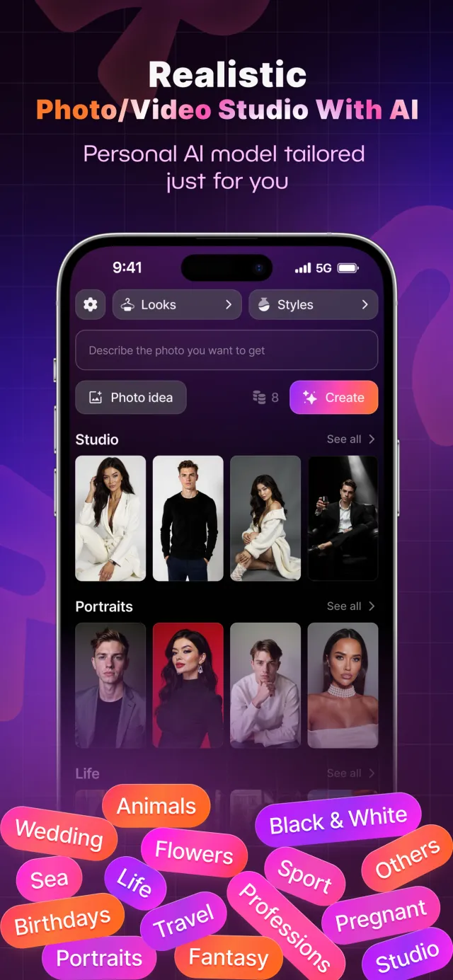 AI Photo Generator - ReCrea - Screen 1