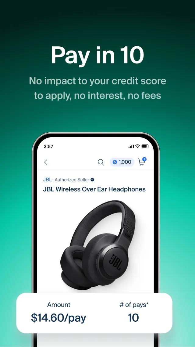 Perpay - Shop and Build Credit - Screen 2