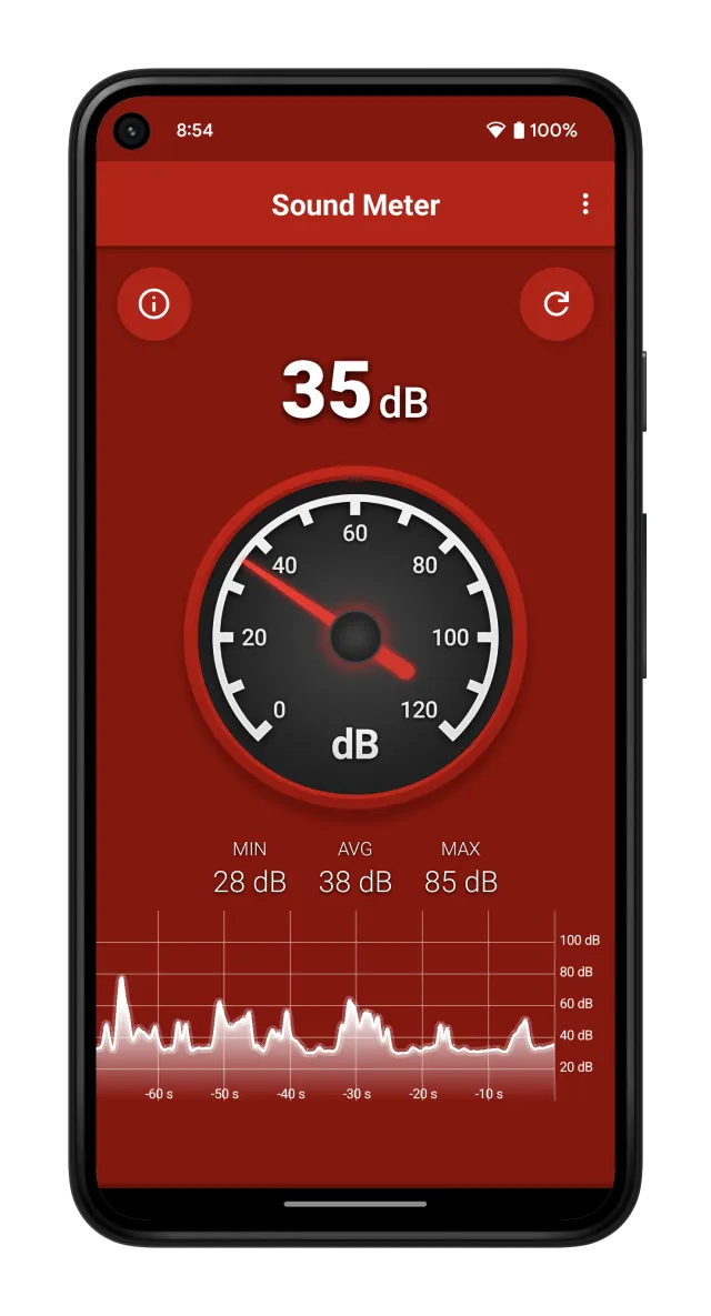 Sound Decibel Meter - Screen 1