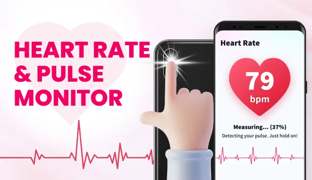 Heart Rate Monitor - Pulse App - Screen 1