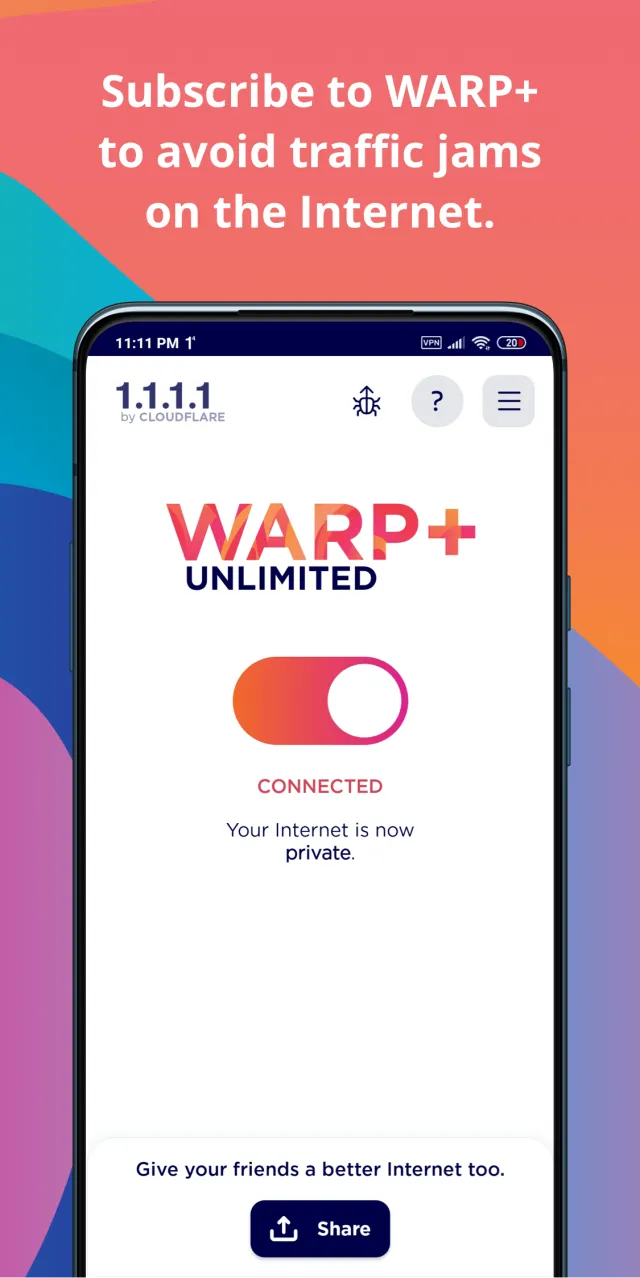 1.1.1.1 + WARP: Safer Internet - Screen 3