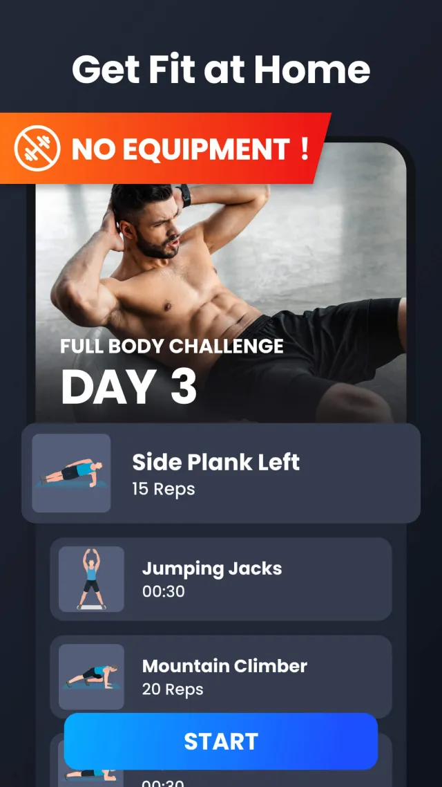 Home Workout - No Equipment - Screen 5