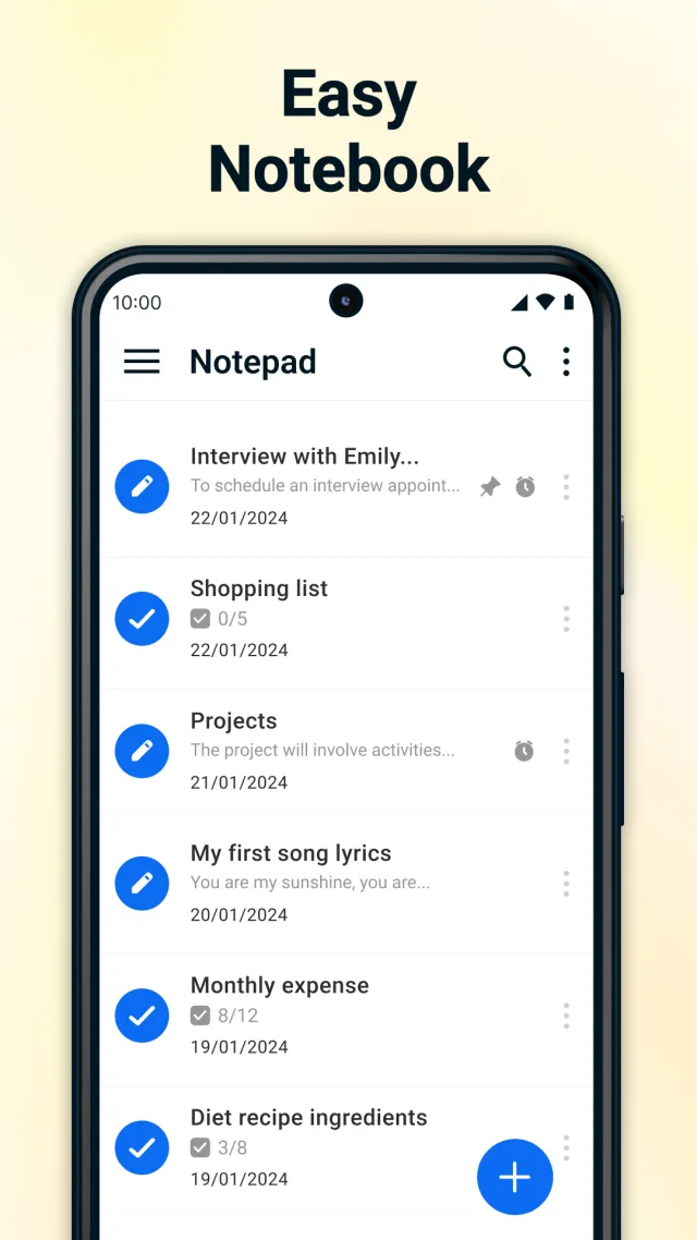Notepad - Notes and Notebook - Screen 1