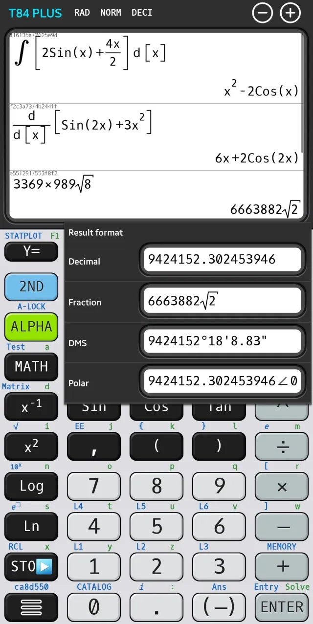Graphing calculator plus 84 83 - Screen 4