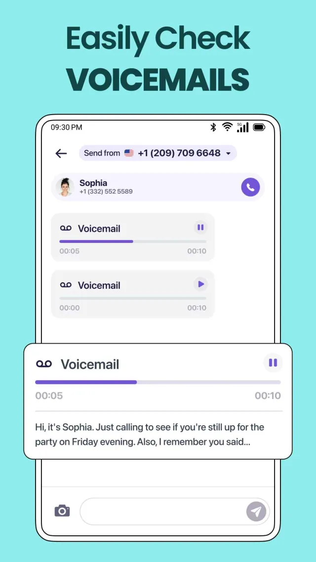 TextNum: Call + Text for Now！ - Screen 8