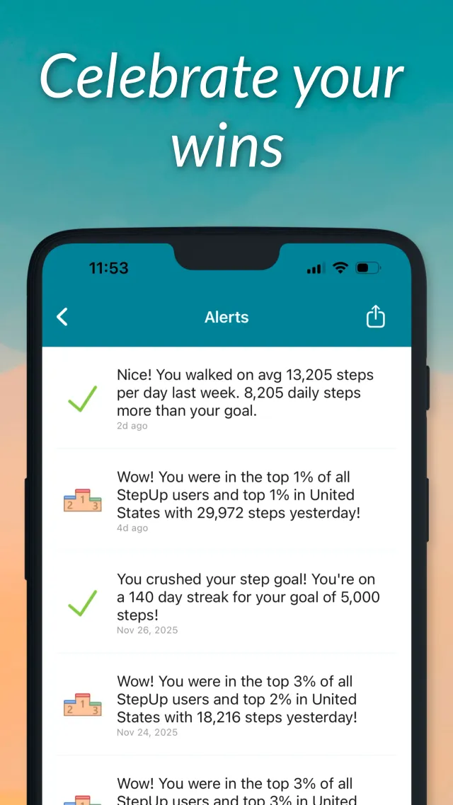 StepUp Pedometer Step Counter - Screen 7