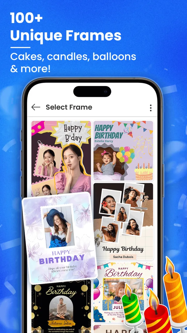 Birthday Photo Frame & Editor - Screen 2
