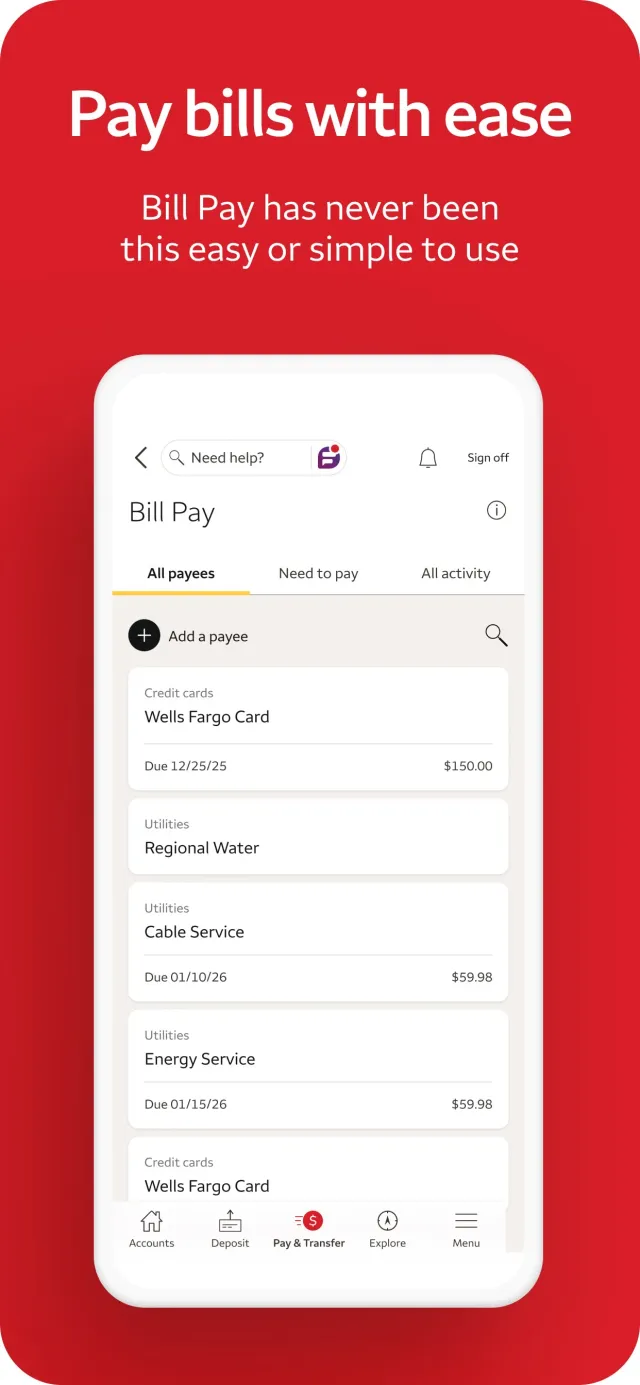 Wells Fargo Mobile® - Screen 5