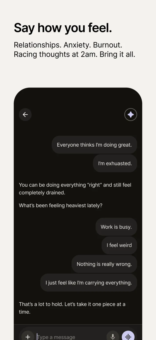 Ash - AI for Mental Health - Screen 2