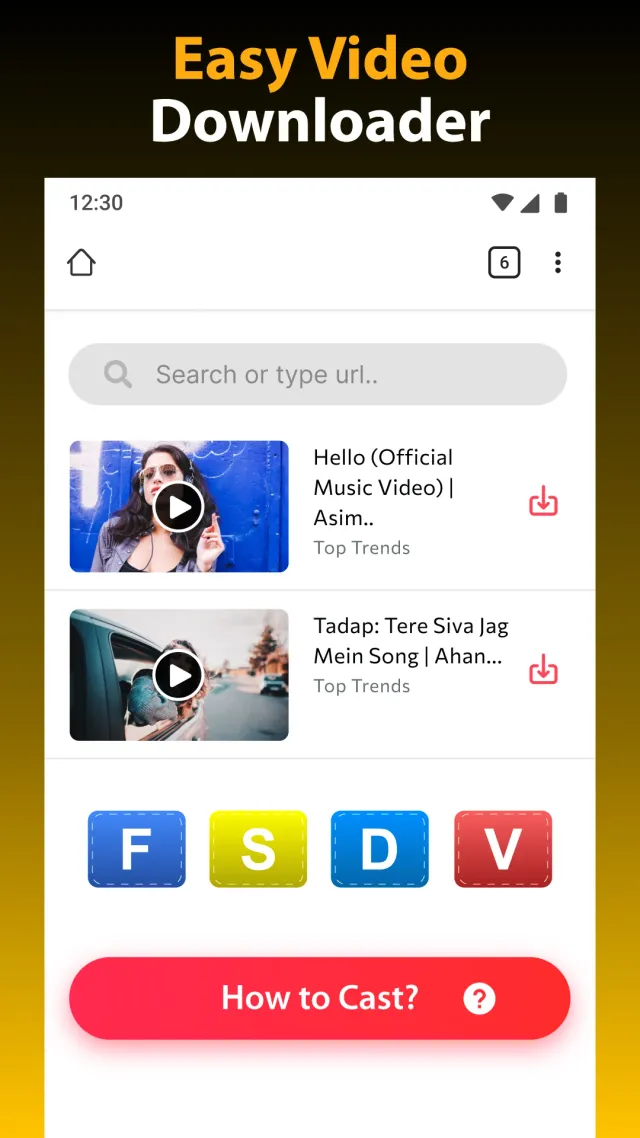 Video Downloader HD - Vidow - Screen 1