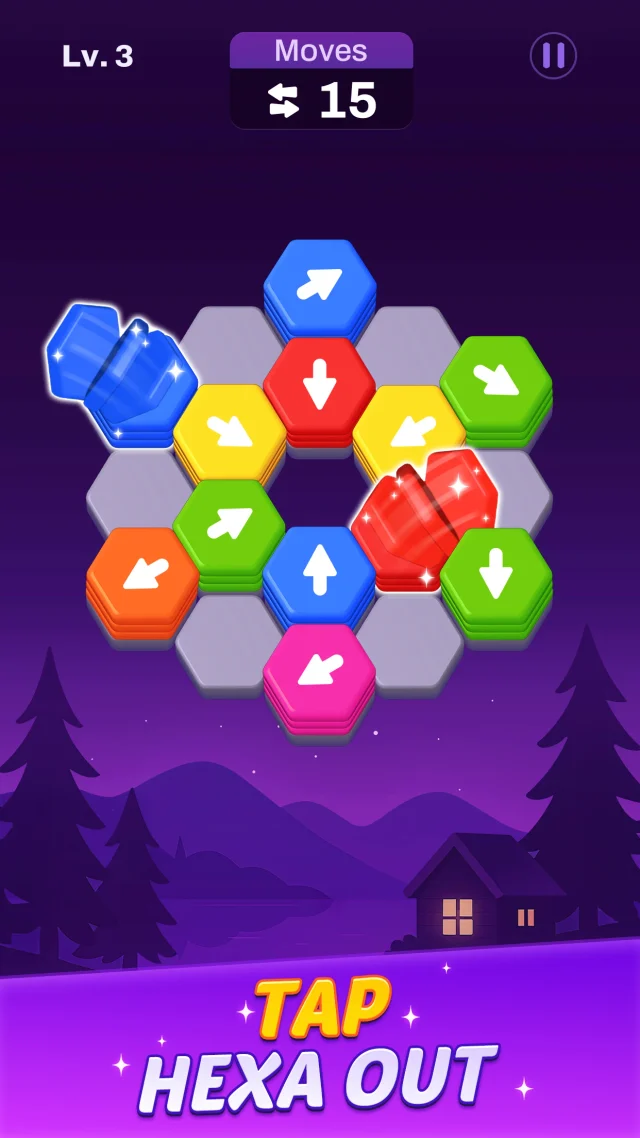 Hexout - Color Hexa Puzzle - Screen 1