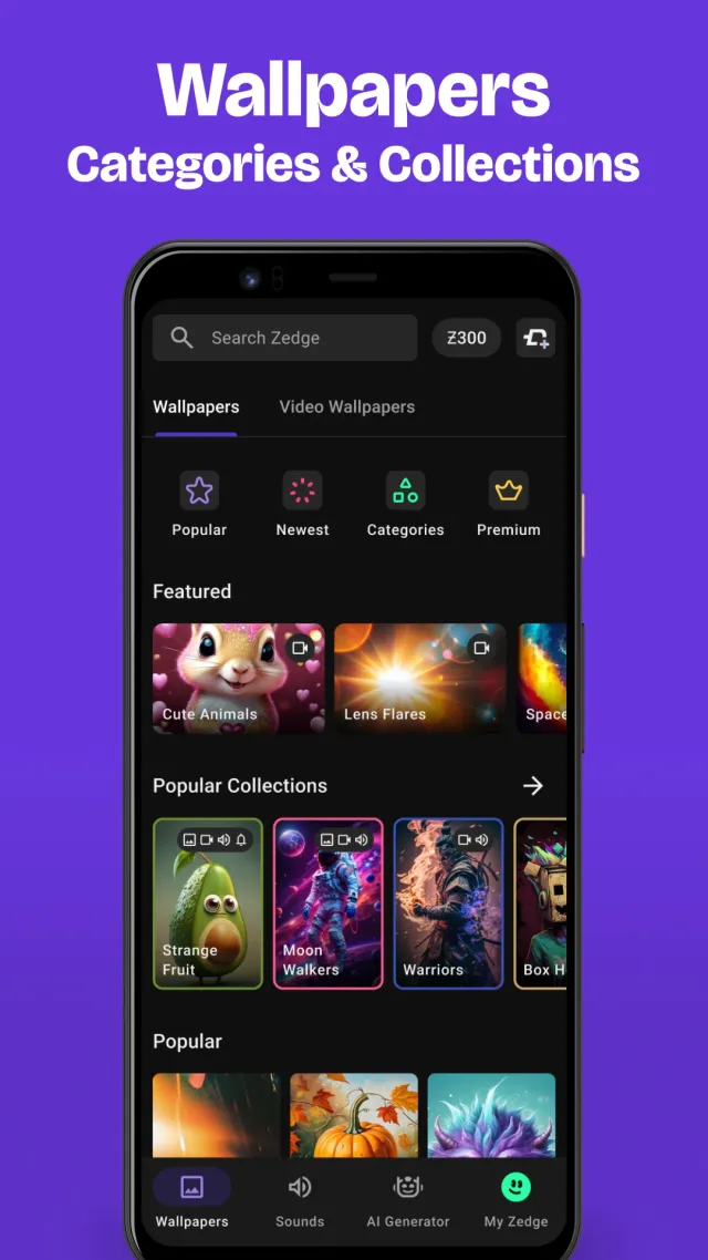 Zedge™ Wallpapers & Ringtones - Screen 1