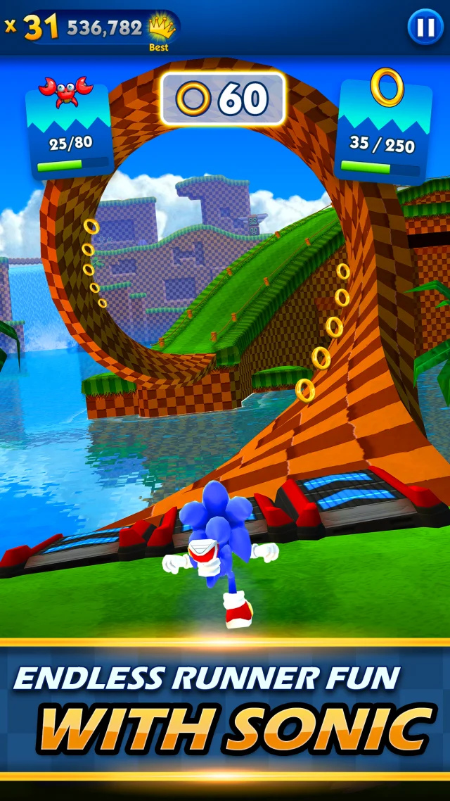 Sonic Dash Run - Screen 1