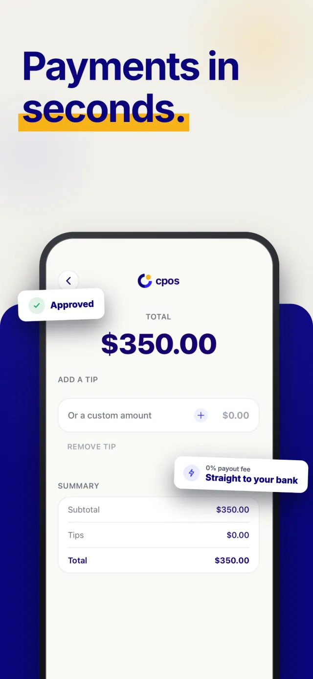 CPOS: Tap to Pay Card Reader - Screen 3